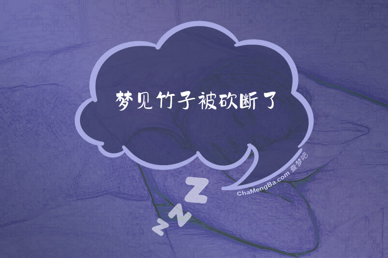 梦见竹子被砍断了