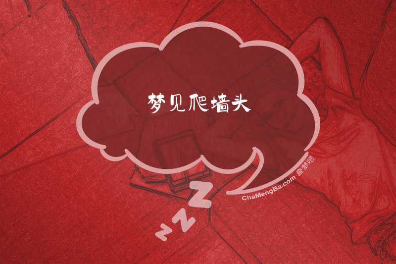梦见爬墙头