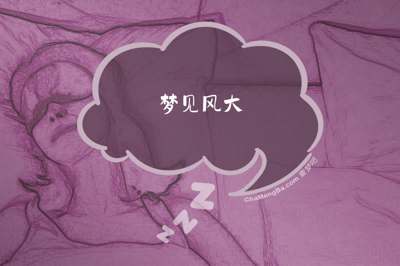 梦见风大
