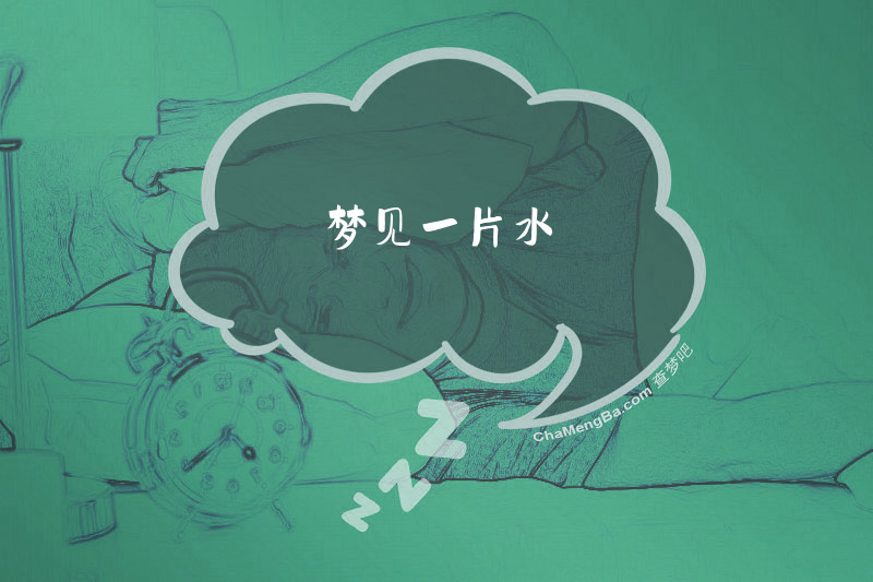 梦见一片水