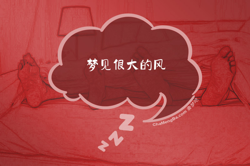 梦见很大的风