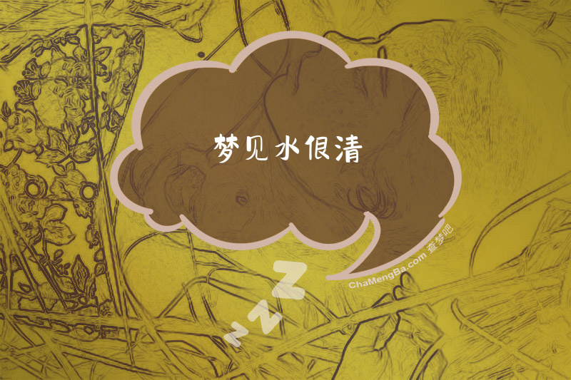 梦见水很清