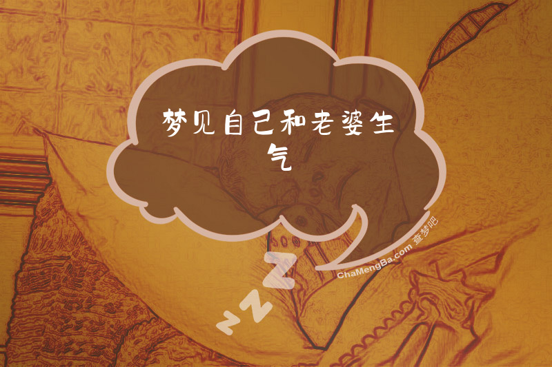 梦见自己和老婆生气