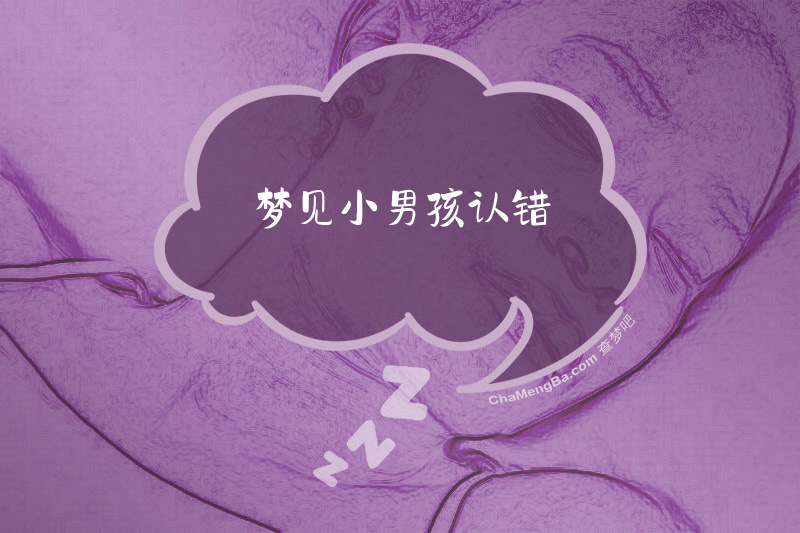 梦见小男孩认错