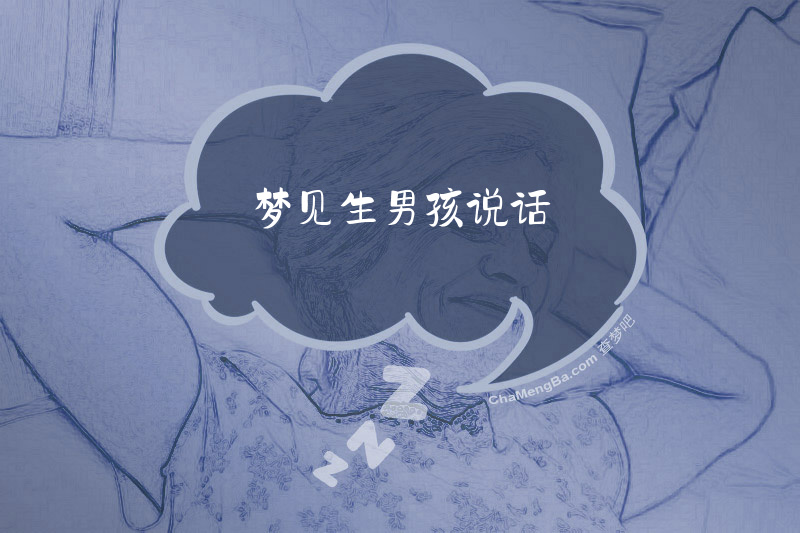 梦见生男孩说话