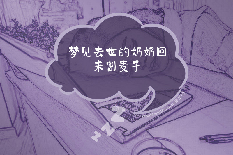 梦见去世的奶奶回来割麦子