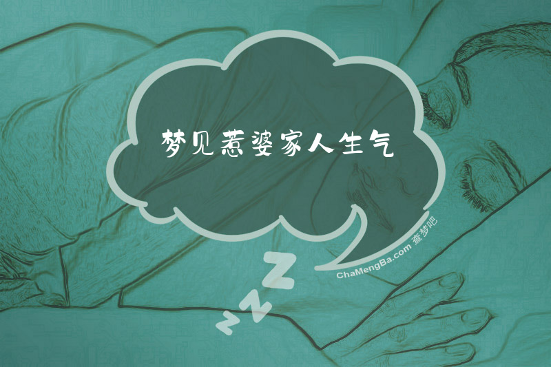 梦见惹婆家人生气