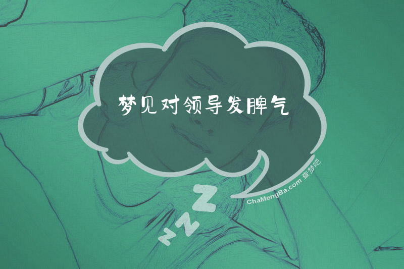 梦见对领导发脾气