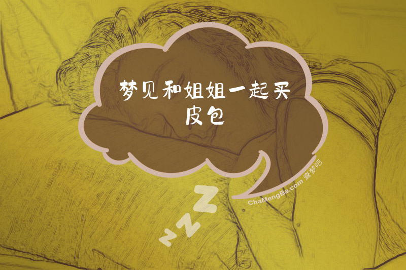 梦见和姐姐一起买皮包