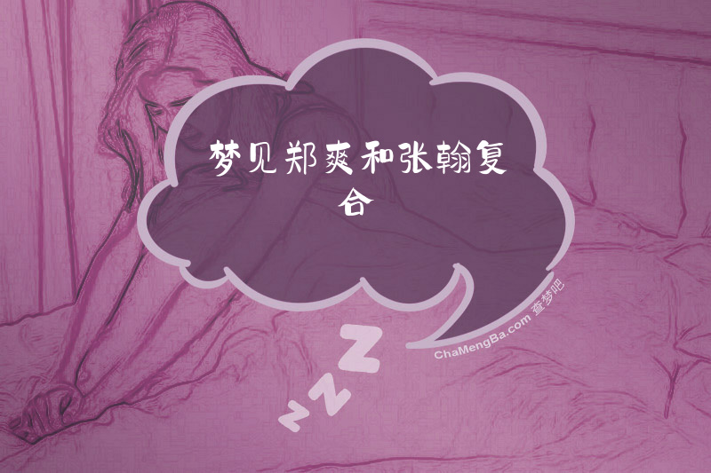 梦见郑爽和张翰复合