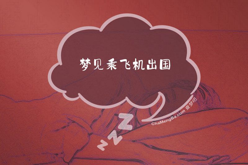 梦见乘飞机出国
