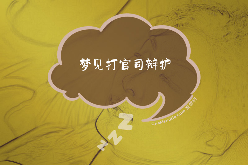 梦见打官司辩护