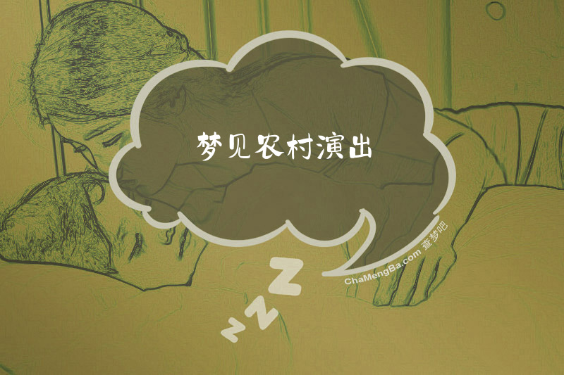 梦见农村演出