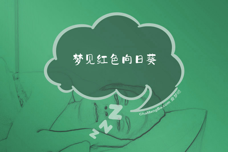 梦见红色向日葵