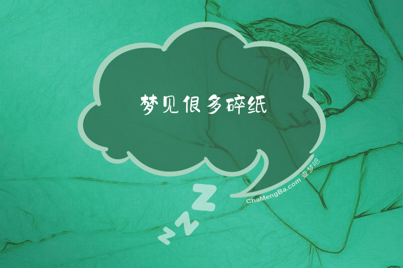 梦见很多碎纸