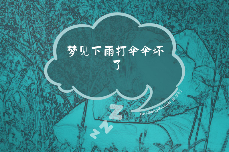 梦见下雨打伞伞坏了