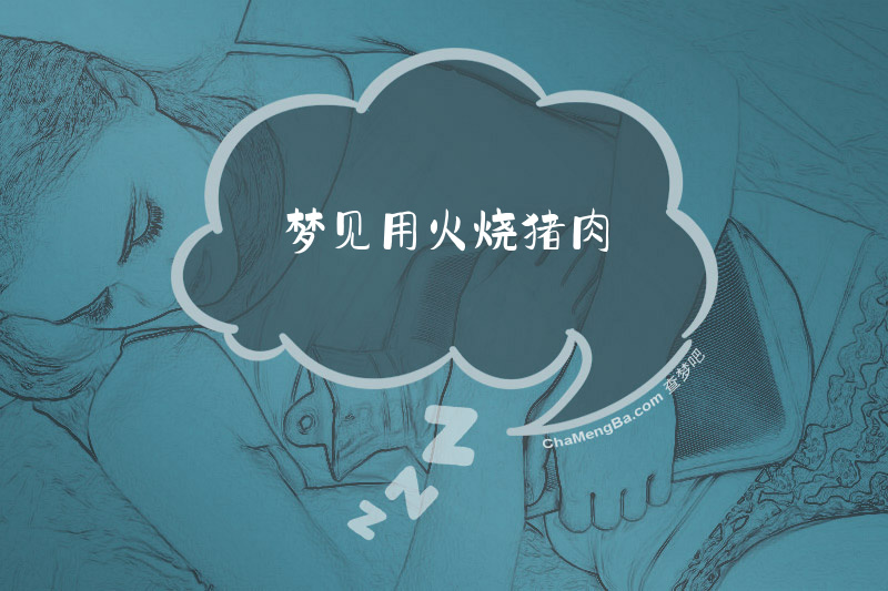 梦见用火烧猪肉