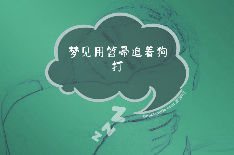 梦见用笤帚追着狗打