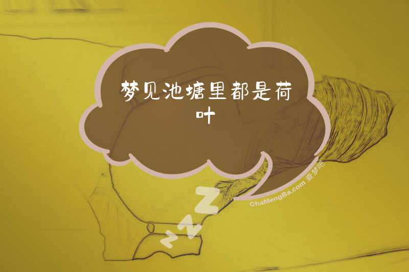 梦见池塘里都是荷叶