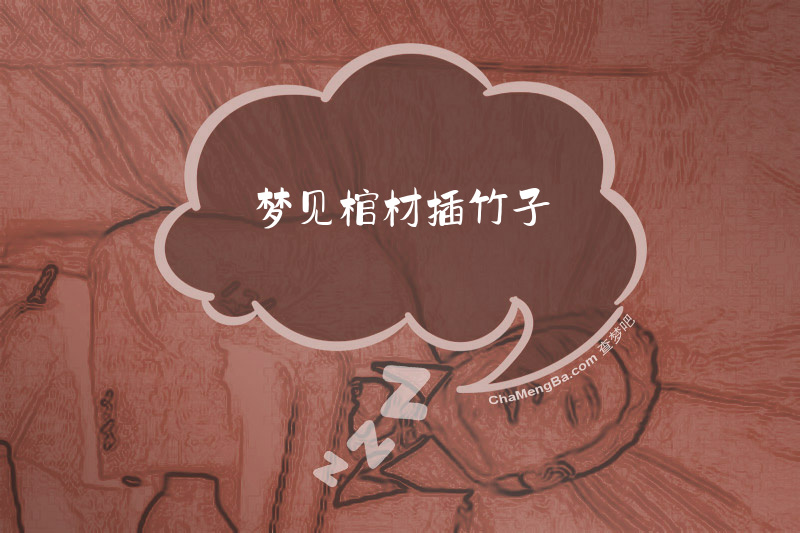 梦见棺材插竹子