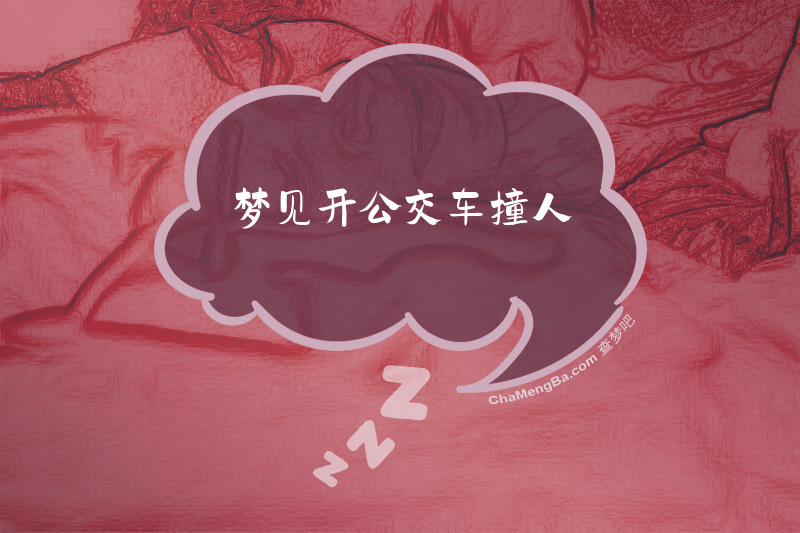 梦见开公交车撞人