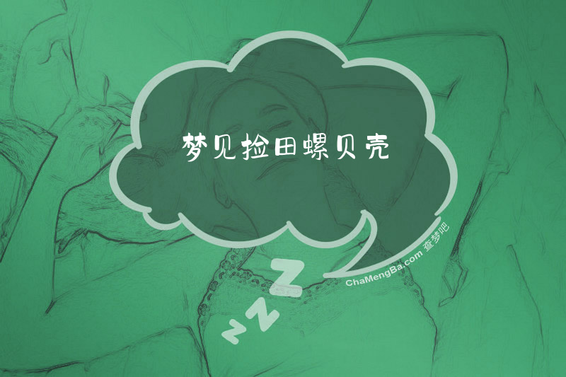 梦见捡田螺贝壳