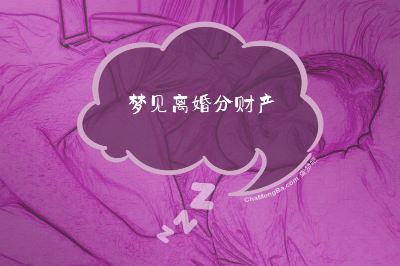 梦见离婚分财产