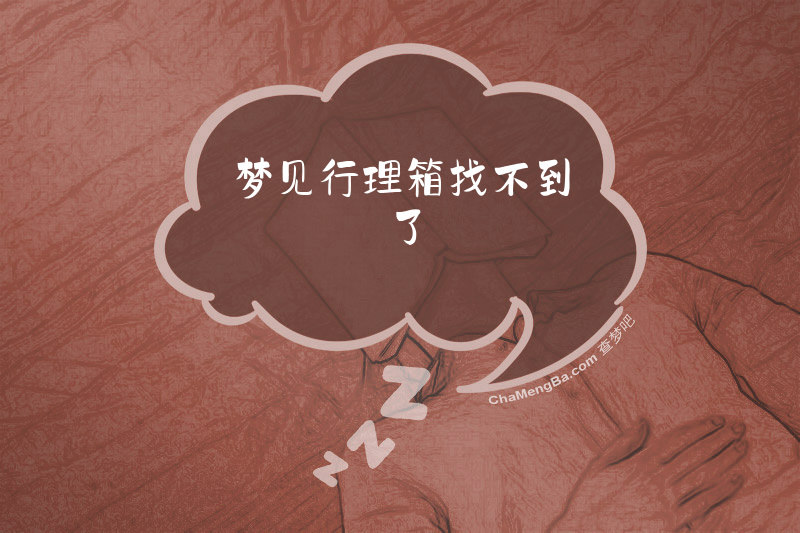 梦见行理箱找不到了