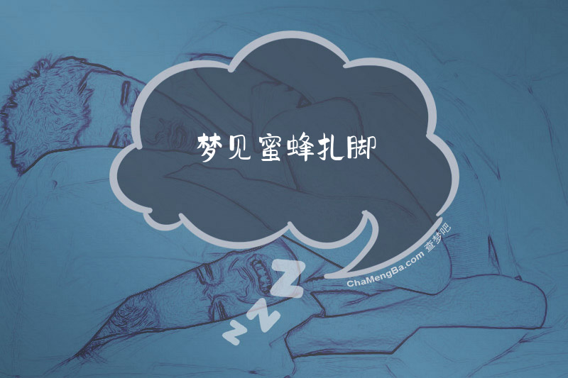 梦见蜜蜂扎脚