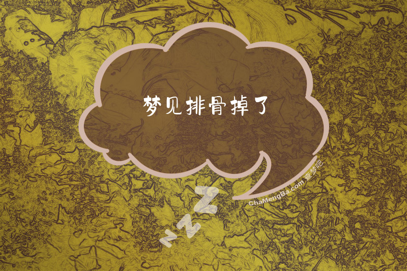 梦见排骨掉了