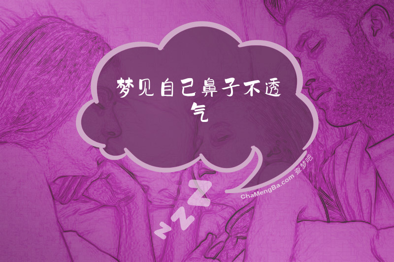 梦见自己鼻子不透气