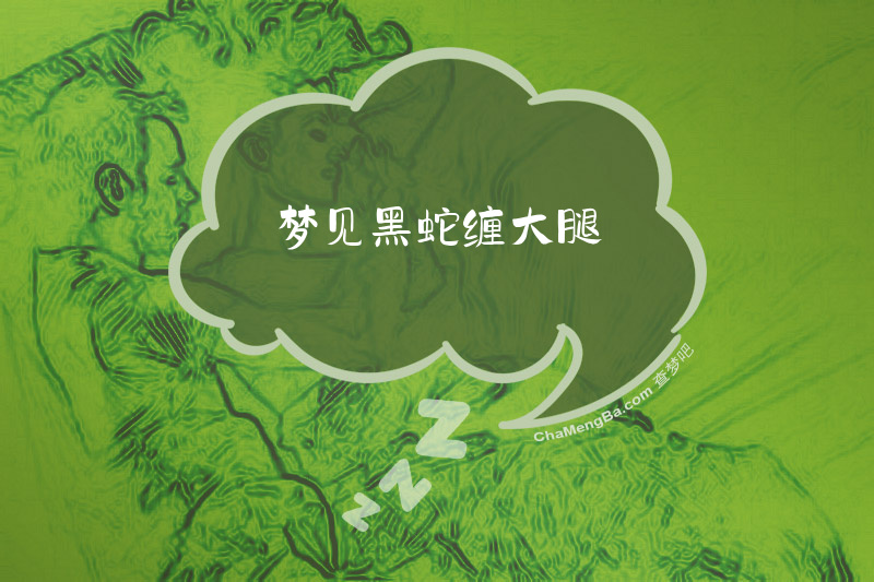 梦见黑蛇缠大腿