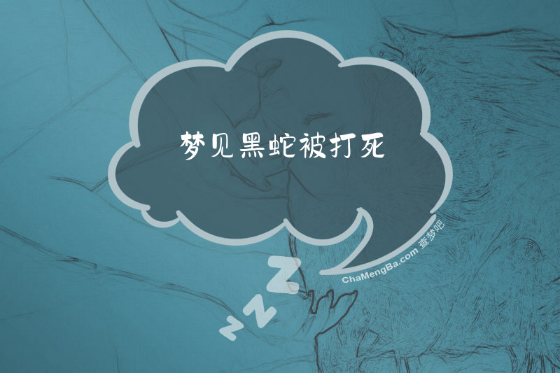 梦见黑蛇被打死