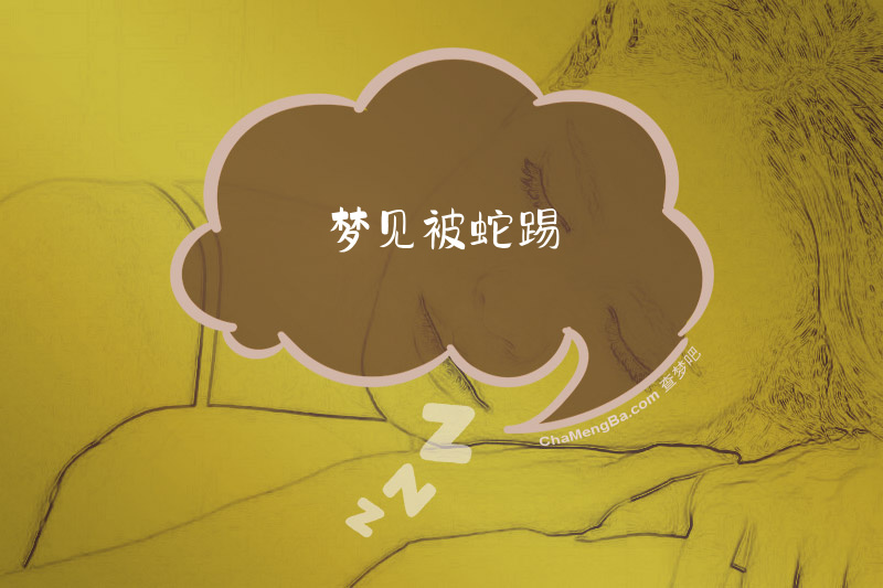 梦见被蛇踢