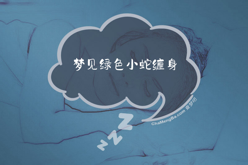 梦见绿色小蛇缠身