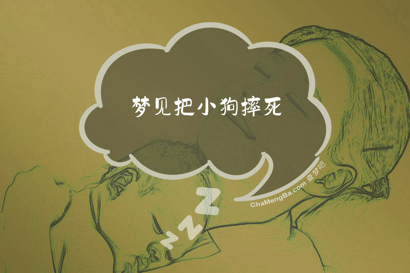 梦见把小狗摔死
