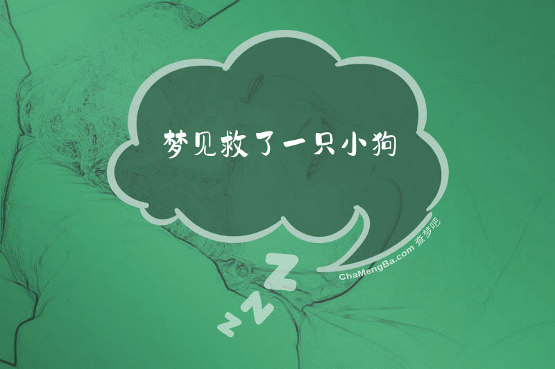 梦见救了一只小狗