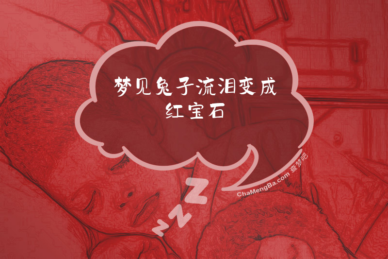 梦见兔子流泪变成红宝石