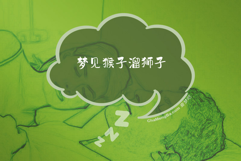 梦见猴子溜狮子