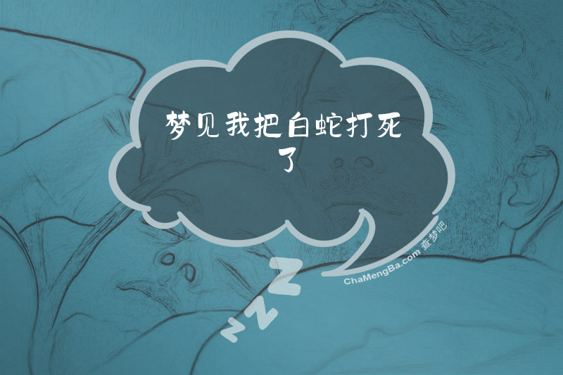 梦见我把白蛇打死了