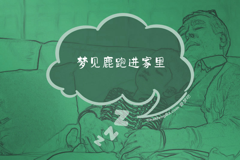 梦见鹿跑进家里