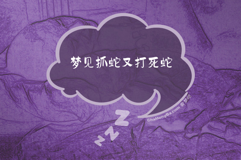 梦见抓蛇又打死蛇