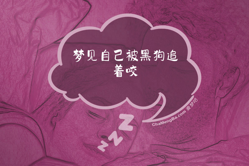 梦见自己被黑狗追着咬