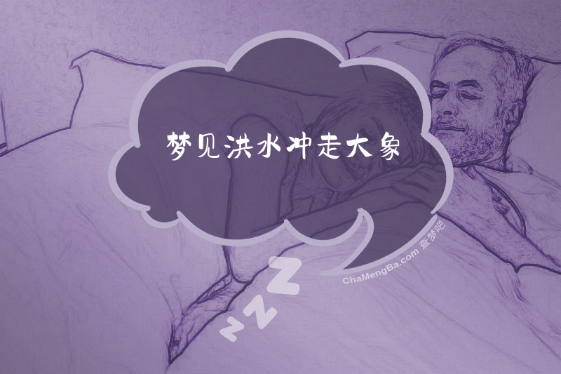 梦见洪水冲走大象