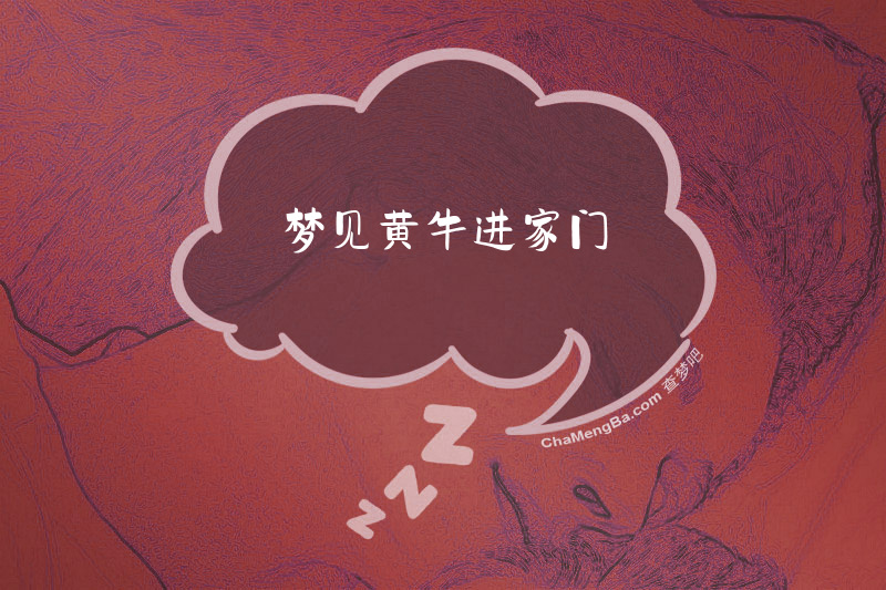 梦见黄牛进家门