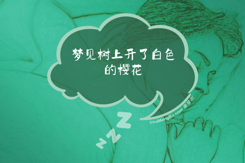 梦见树上开了白色的樱花