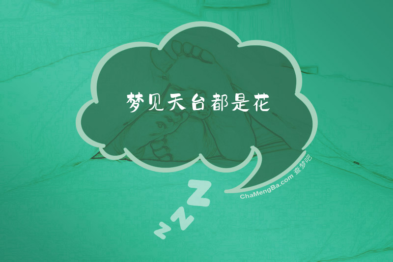 梦见天台都是花