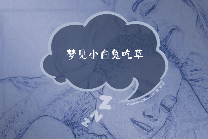 梦见小白兔吃草
