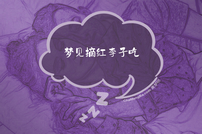 梦见摘红李子吃