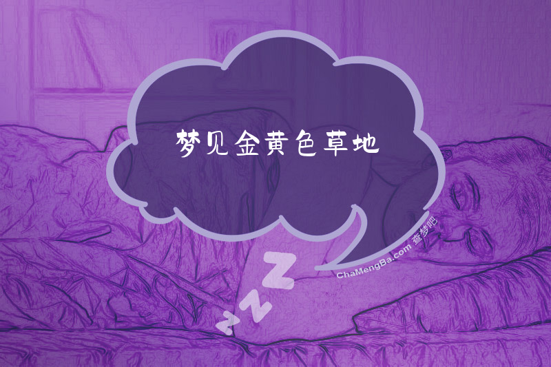 梦见金黄色草地